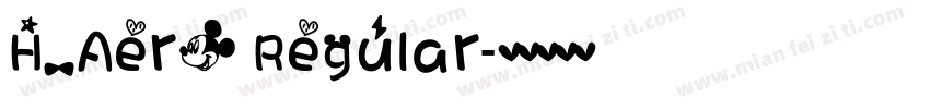 H_Aero Regular字体转换